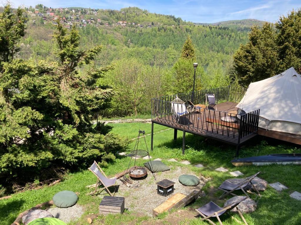 Hotel Glampspace - Szlak Beskidzki Międzybrodzie Bialskie Exterior foto